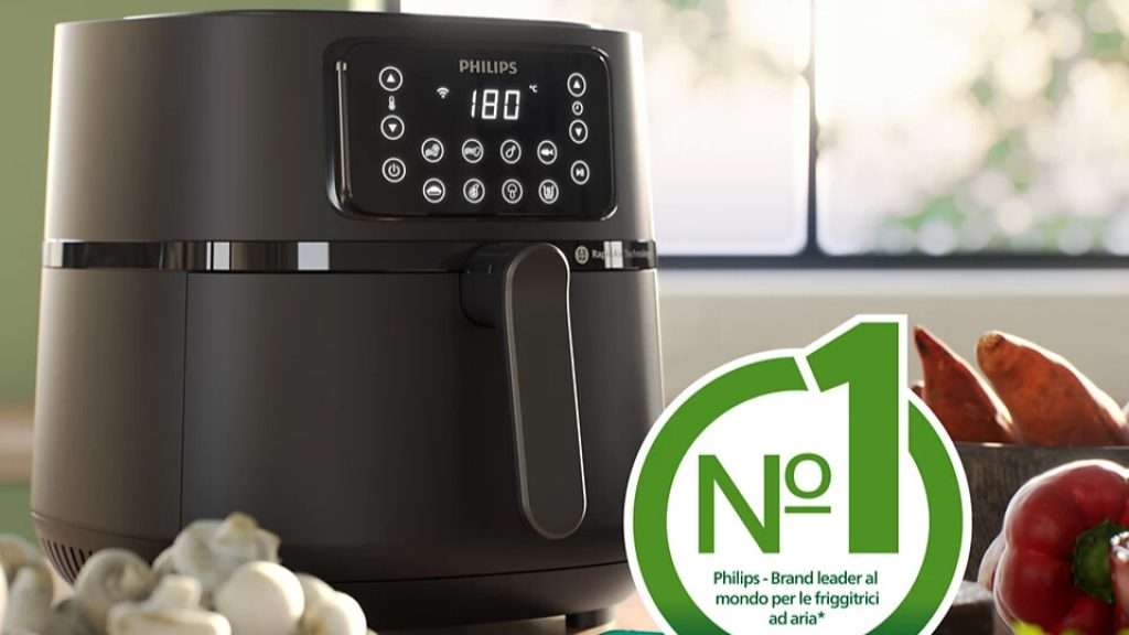 Philips Series 5000 Connessa Airfryer XXL, 7,2L (1,4Kg), Friggitrice ad aria 16-in-1, Wifi, Tecnologia Rapid Air